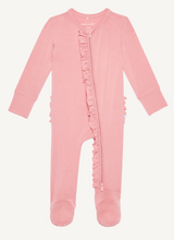 Autumn Blush - Footie Ruffled One Piece