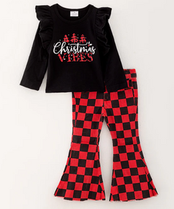 Christmas Vibe Checkered Set