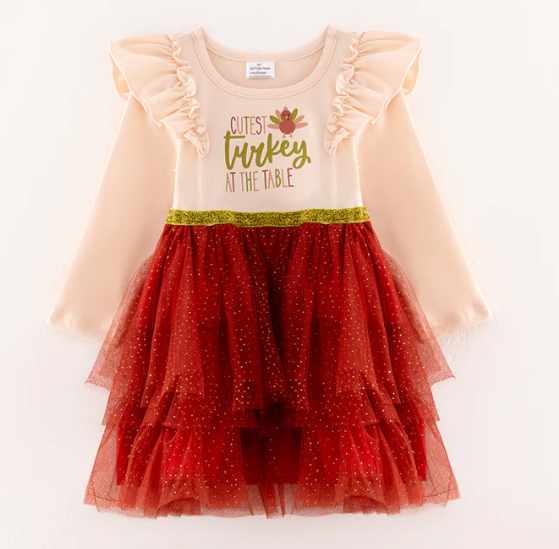 Cutest Turkey Tull Dress