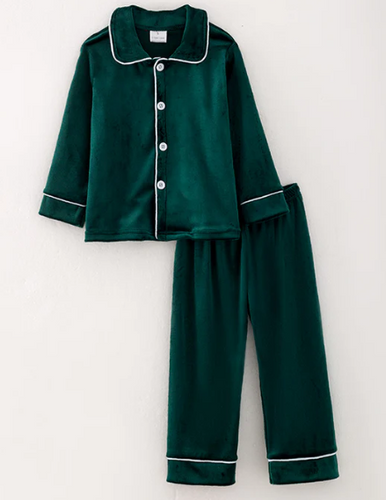 Green Velvet Pajamas