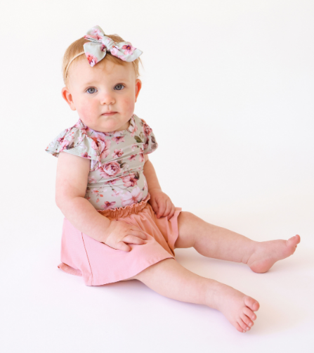 Millicent - Ruffled Cap Sleeve & Skirted Bloomer