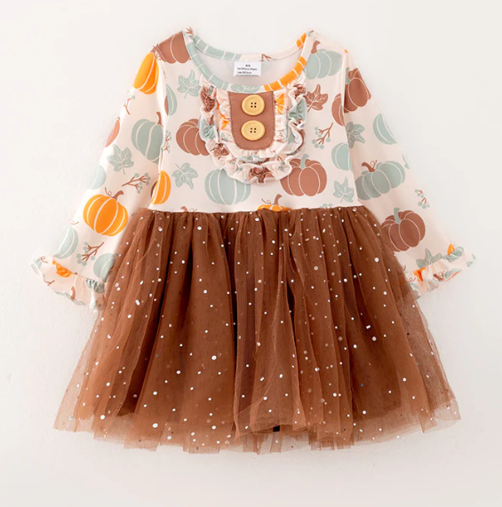 Pumpkin Tulle Dress