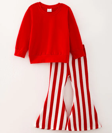 Red Striped Bell Set