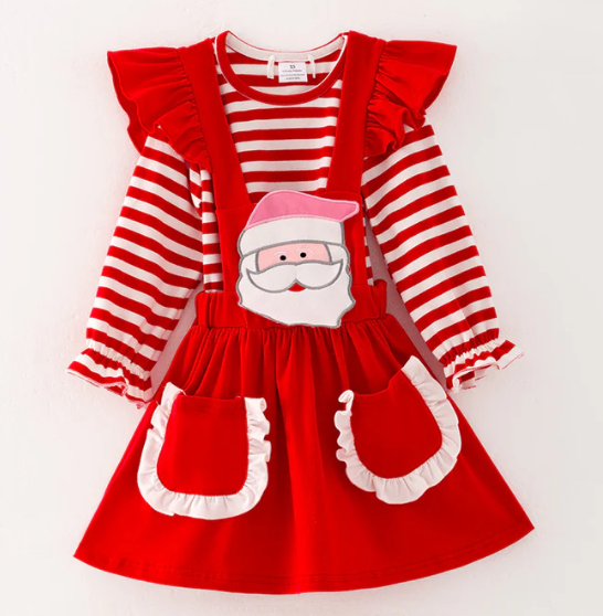 Santa Suspender Dress