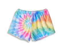 Pastel Delight Tie Dye Fuzzy Shorts