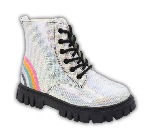 Sparkle Combat Boots