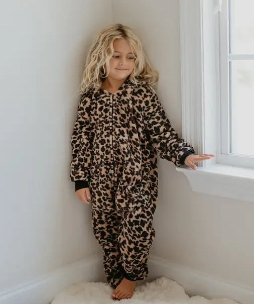 Fuzzy Fur Leopard Onesie