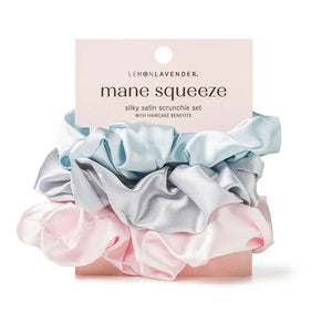 3pk Oversize Satin Scrunchies