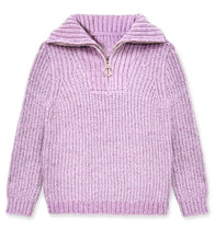Purple Half Zip Sweater