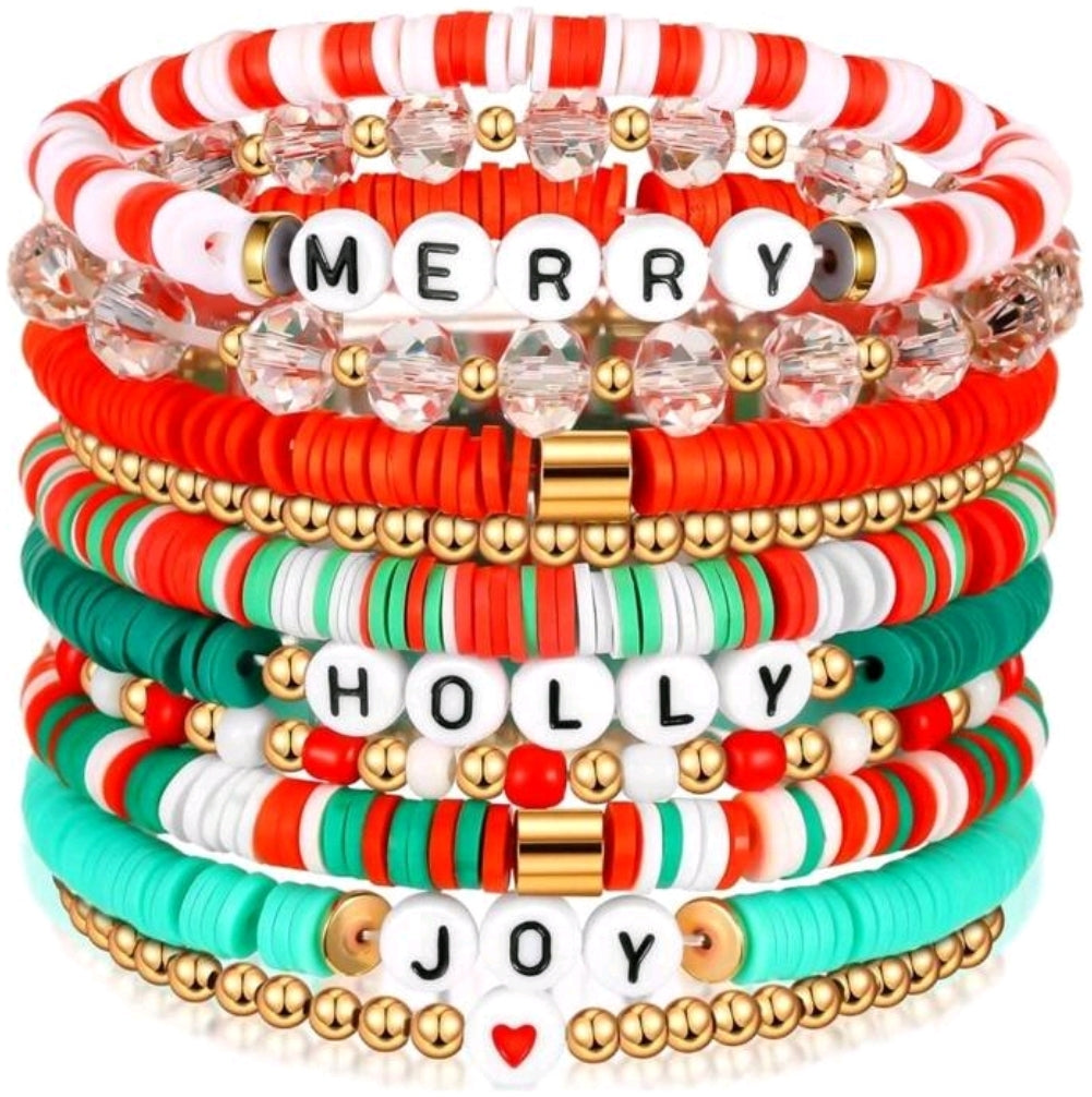 Build a Stack Christmas Bracelets