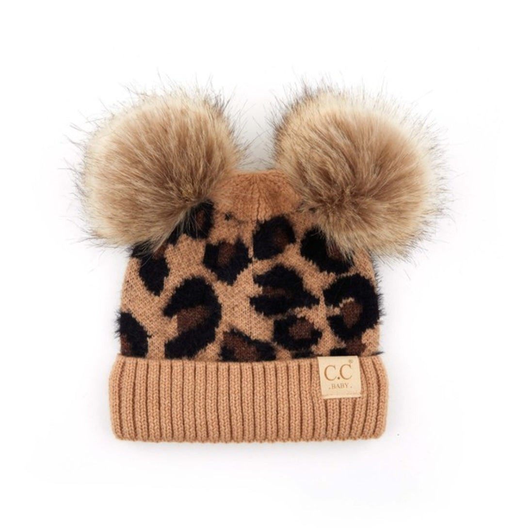 Latte Leopard Beanie