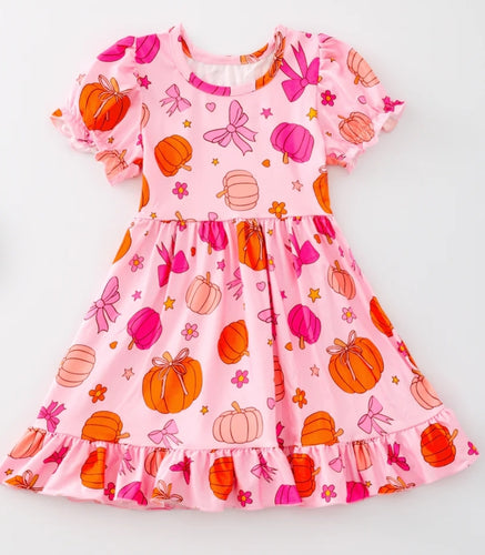 Enchanted Pumpkin Ruffle Twirl