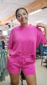 Corded Rib Short Set