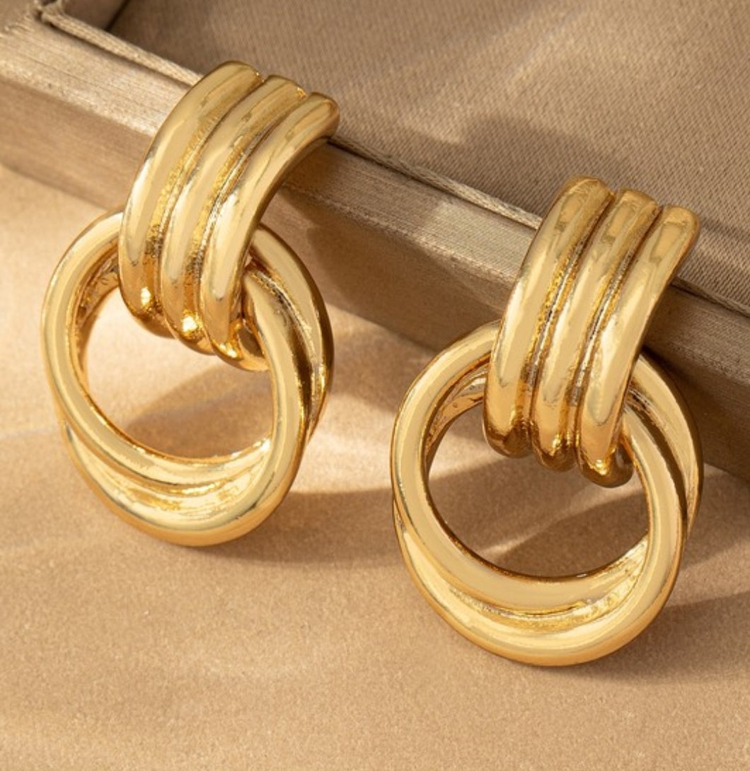 Intertwined Hoop Earrings